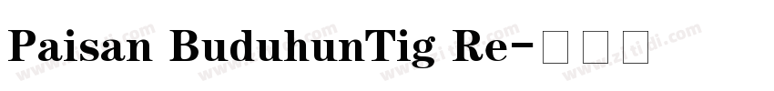 Paisan BuduhunTig Re字体转换